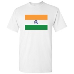 India Flag – Classic Nation Pride Flag Love T Shirt – White