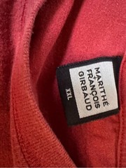 Vintage Marithe Francois Girbaud Deep Red Logo Tee