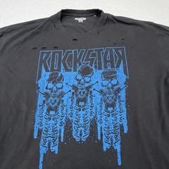 Rockstar Original Shirt Mens 3XL Black Skull Rock Band 1992 US Tour Graphic Tee