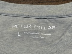 Peter Millar Kellogg Cup aka Marquis de Sod Golf Gray T-Shirt – Large
