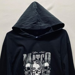 Matco Tools Hooded Long Sleeve Shirt Men’s XL Black Anvil Lightweight Graphic MT