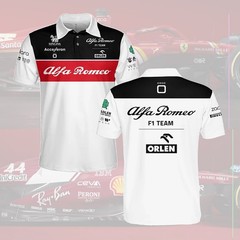 Alfa Romeo Racing F1 Team ORLEN Polo Shirt, Alfa Romeo F1 Racing Shirt, Fomula 1