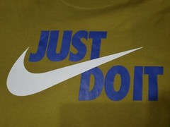 NIKE TEE JUST DO IT T-SHIRT MENS LARGE GREEN AR5006 377 NEW
