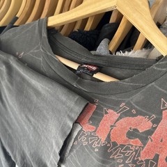 Vintage Faded Metallica Ringmaster AOP Band Tee Size XL RARE Thrashed 90s