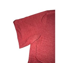 Under Armour Mens XL Loose Fit Short Sleeve T-Shirt Heather Red Logo Athletic