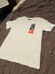 Nike Air Jordan Stylish White T-Shirt In Size Small With Nike Jordan Patches