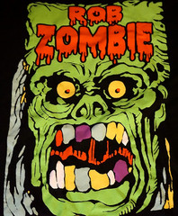 Rob Zombie 2018 Monster Yell Concert Tour Double Sided Horror Shirt XL Near Mint