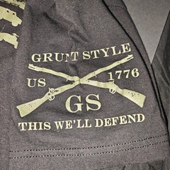 Grunt Style L Men’s American Flag T-Shirt Size Large Made In USA