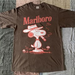 Marlboro Sn00py “Take a Break” Graphic T-Shirt dark chocolate tee S-5XL