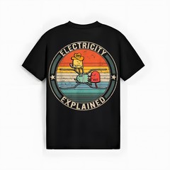 Electricity Explained Cute Ohm Volt Amp Electrical Engineer T-Shirt