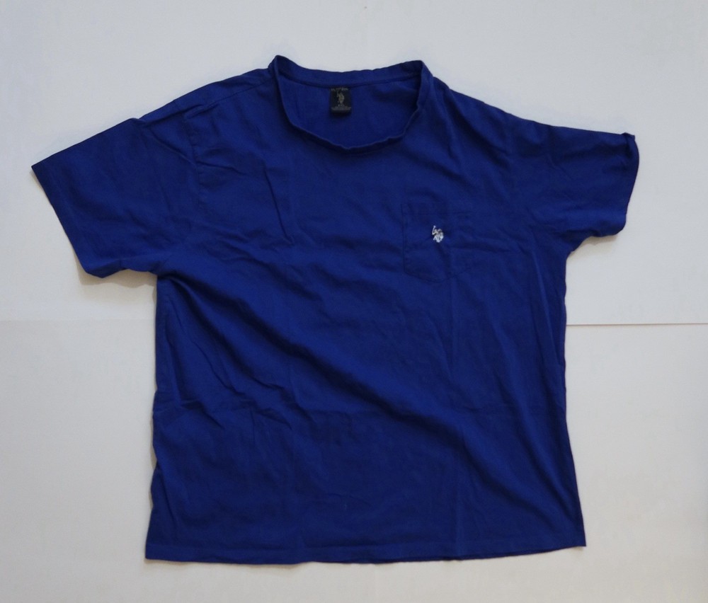 U.S. Polo Assn. Blue Pocket T-Shirt Men’s XXL 100% Cotton Short Sleeve