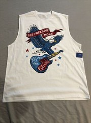 Way To Celebrate! Patriotic Men’s Graphic Muscle T-Shirt Size XL