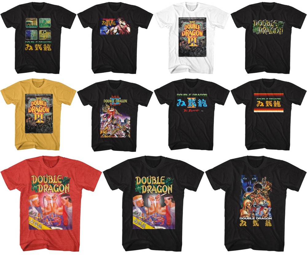 Pre-Sell Double Dragon Video Game Licensed T-shirt