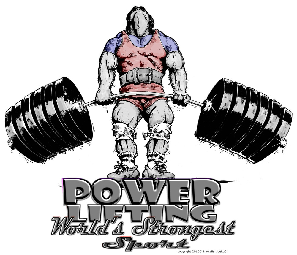 NEW POWER LIFTING : “DTG” PRINT On 100% COTTON WHITE T-SHIRT SIZE 3XX