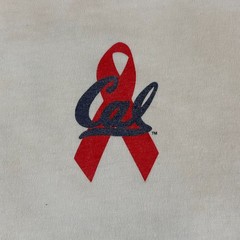 VINTAGE Aids Walk Shirt Mens XL White San Francisco Cal Berkeley Golden Gate 90s