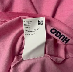 HUGO BOSS DAUBER Regular Fit PINK Stretch Cotton mens T-shirt MEDIUM