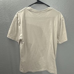 Reebok Shirt Mens Small Beige Black Blue Window Pane Print Short Sleeve Casual