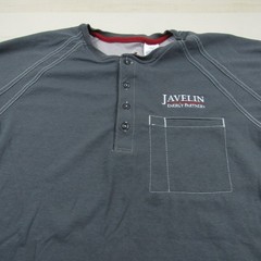 Bulwark Shirt Mens Large Gray Henley FR Fire Resistant IQ Westex Pocket Cat 2 A3