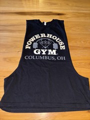 Powerhouse gym Columbus Ohio muscle shirt size small black