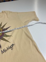 Vintage University Of Michigan Mosaic Sun T Shirt Sz XL Art Hippie Ann Arbor 90s