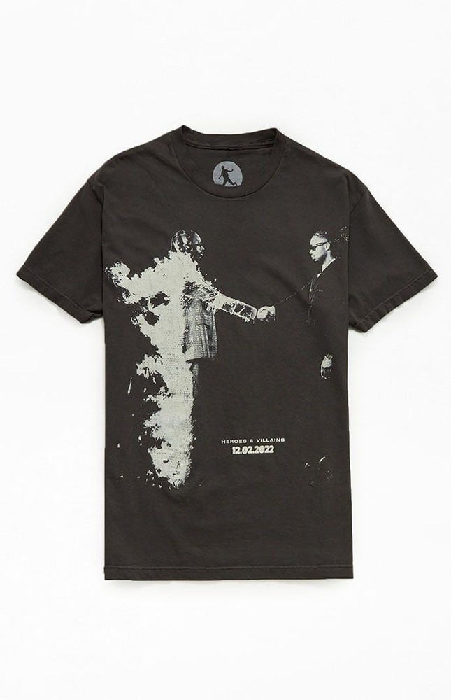 Metro Boomin Heroes & Villains 2022 Tour T-Shirt Gray Adult Medium