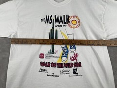 Vintage 1997 The MS Walk Tee White XL April 12 Charity Event Shirt