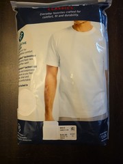 Men’s 2-Pack Jockey Classic Breathe Mesh Crew Neck T-Shirts White Size M (38-40)