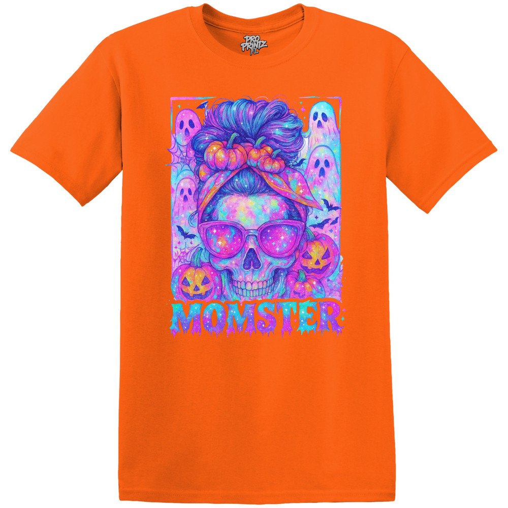 Halloween T-Shirt “Momster” – Choose Your Color & Size