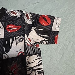 OH SNAP Drill Clothing Co Comic Book T-Shirt Size M (flaws)