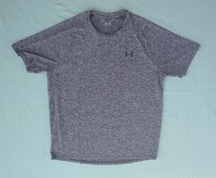 Under Armour Tech Tee Loose Heatgear Black Marled T-Shirt Men Size L (Chest 46″)