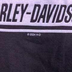 Harley-Davidson Number 1 Skull Graphic Crew Neck T-Shirt Mens XL Black Cotton