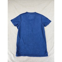 Abercrombie & Fitch Mens Muscle Fit V-Neck T-Shirt Navy Blue Crest Logo Large