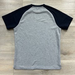 Reiss Mens Small Gray Colorblock Dudley Contrast Raglan Sleeve T-Shirt