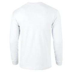 Malaysia Airlines Red Blue Retro Logo White Cotton Long Sleeve Shirt