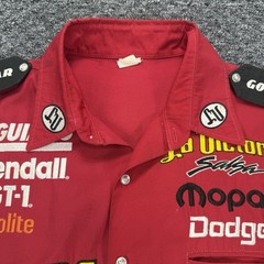 Vintage Drag Racing Shirt Mens Large Darrell Mike Gwynn Dunn Team Mopar Pit USA