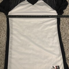 Augusta Sportswear Half-Elastic Cuff Slant Football Jersey Size Large V Neck