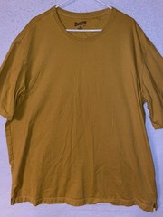 Duluth Shirt Mens XL Longtail Yellow Tshirt Relaxed Fit Thick Cotton Outdoors