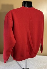 Vintage Russell Athletic 90s Blank Red Pullover Sweatshirt Unisex Size M