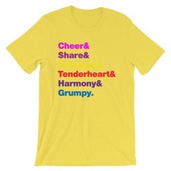 Care Bears T-Shirt. Yellow Black White Gray or Red Premium Cartoon Tee. Comfy!