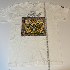 Vtg 90s Bali Indonesia T Shirt Single Stitch Primitive Souvenir Tribal Sz M