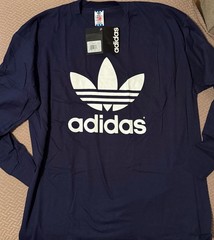 VTG Adidas Originals w/tags!! XL Trefoil Long Sleeve, Deadstock, Made in USA