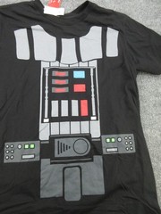 Star Wars Shirt Mens XL Black Darth Vader Costume Tee T-Shirt Cape Cosplay New
