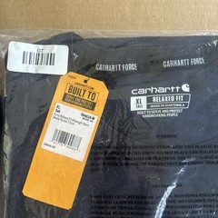 2 Pc 1 New NWT Carhartt T-Shirt Men’s XLT Navy Blue Force Pocket Relaxed Fit