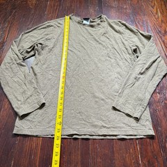Patagonia Shirt Mens Medium Olive Green Long Sleeve Solid Base Hiking Gorp – EUC