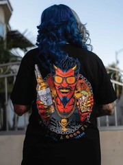 Sullen Men’s Helluva Time Short Sleeve Premium T-shirt Devil Drinking Tequila