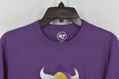 Men’s ’47 Brand Minnesota Vikings Skol T-Shirt In Purple Size Medium