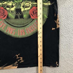 guns and roses t shirt Men’s S Black Bleach Spots Tie Dye Tour 2017