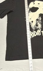 Friday the 13th Jason Mask T-Shirt Men’s 2XL Black Glow in the Dark Horror Tee