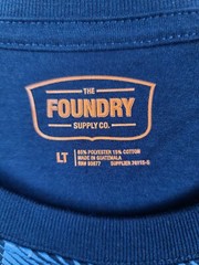 LT Foundry Blue with Slate Blue Stripes T-Shirt Men’s Big & Tall Loose Fit