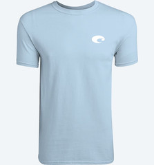 COSTA DEL MAR MENS GNARLY BEACH LIGHT BLUE SHIRT SZ LARGE NWT $30